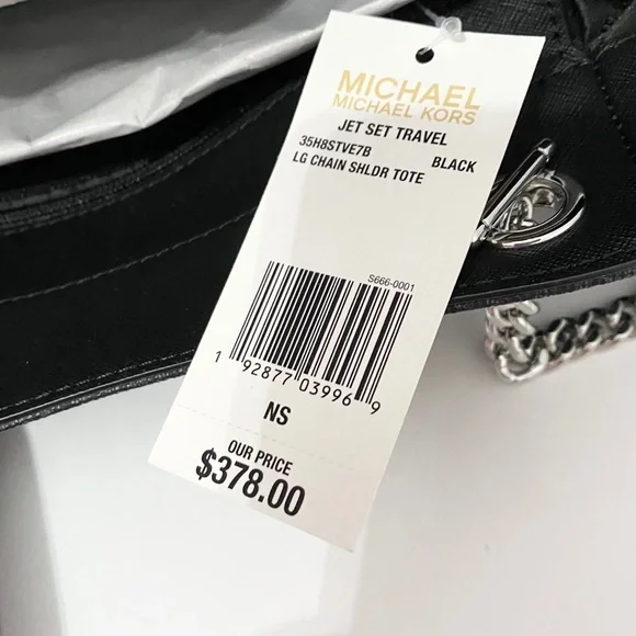 🆕☑️NEW☑️MK chain shoulder tote bag/shoulder bag🆕black - Picture 9 of 9